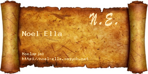 Noel Ella névjegykártya