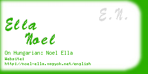 ella noel business card